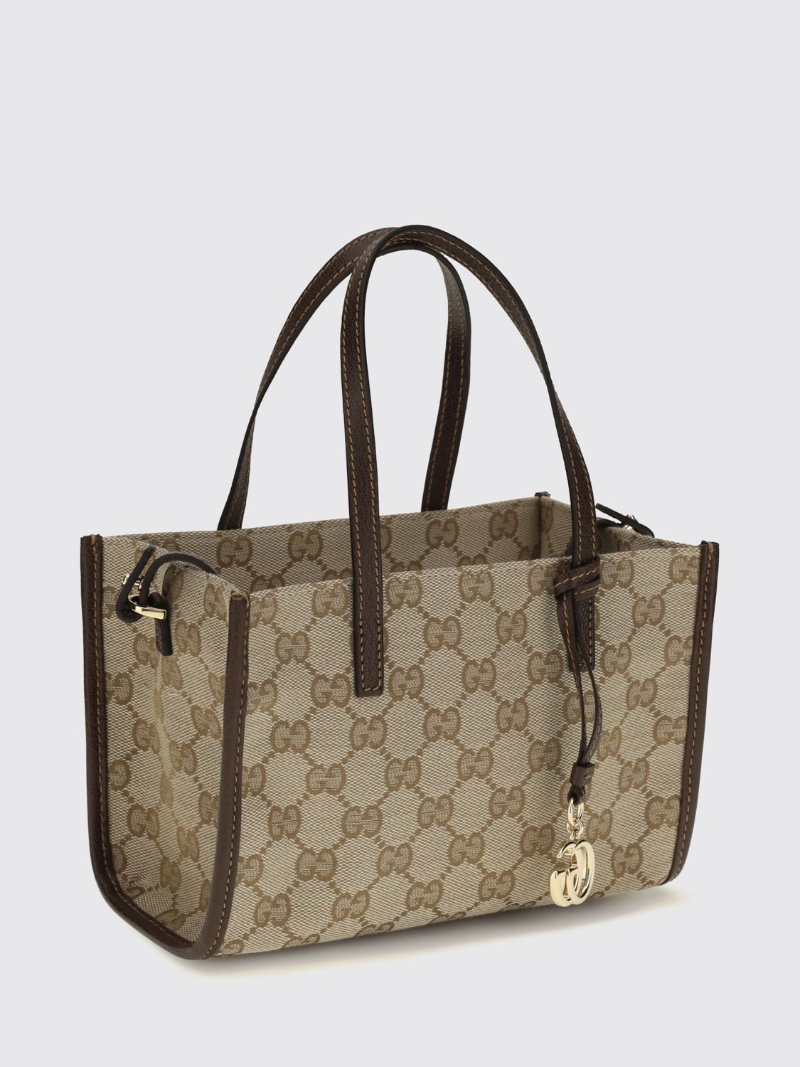 Gucci Women Gucci Mini Bag In Gg Supreme Fabric With Double Handle And Shoulder Strap GUCCI
