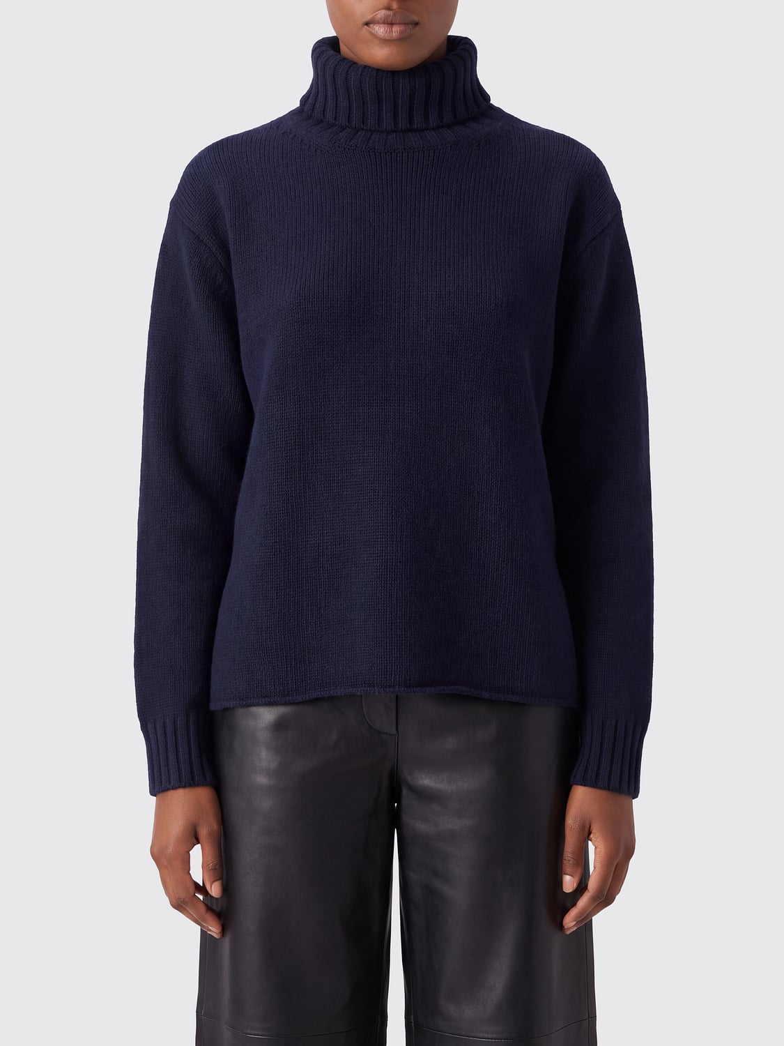 Bottega Veneta Women Merino Wool Turtleneck Jumper Bottega Veneta With Dropped Shoulders BOTTEGA VENETA