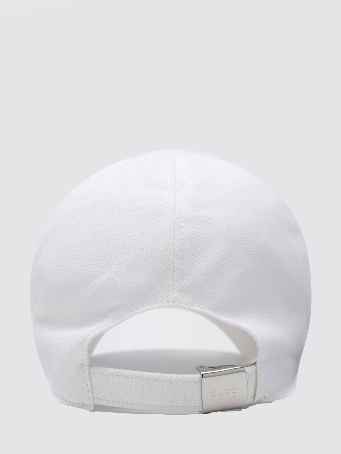 Gucci Women Gucci Cotton Twill Baseball Cap With Rhinestone Logo And Rigid Visor GUCCI