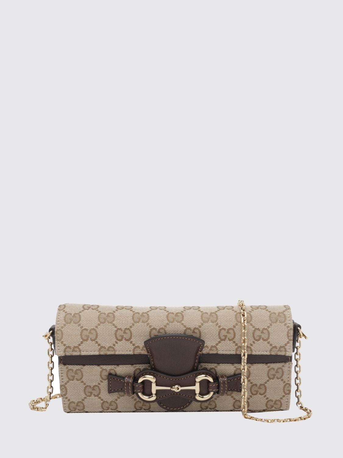 Gucci Women Gucci Horsebit Gg Supreme Fabric Mini Crossbody Bag With Horsebit Detail GUCCI