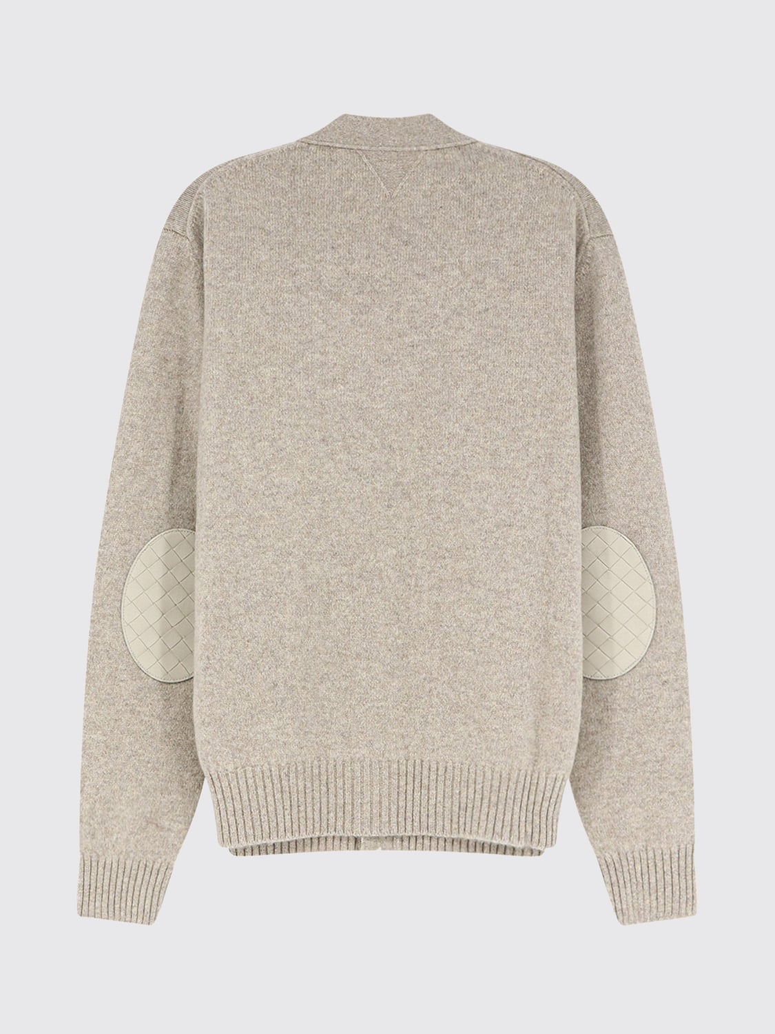 Bottega Veneta Men V-Neck Cashmere Blend Cardigan Bottega Veneta With Contrast Patches BOTTEGA VENETA