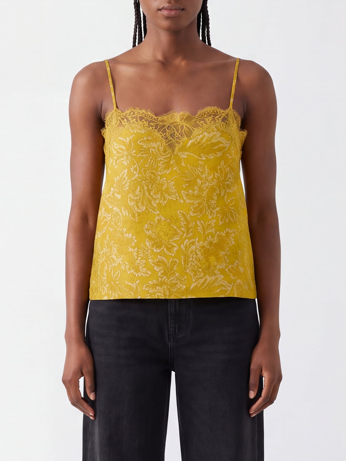 Saint Laurent Women Off-The-Shoulder Embroidered Lace Evening Top Saint Laurent SAINT LAURENT
