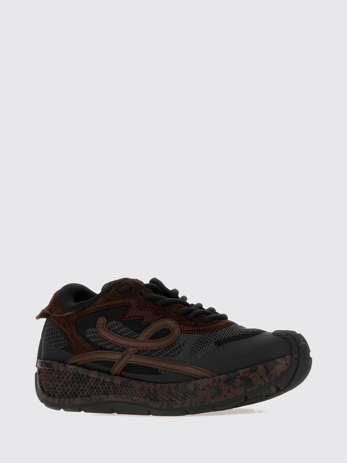 Loewe Men Loewe Pogo Low-Top Sneakers In Leather And Technical Fabric With Contrast Logo LOEWE