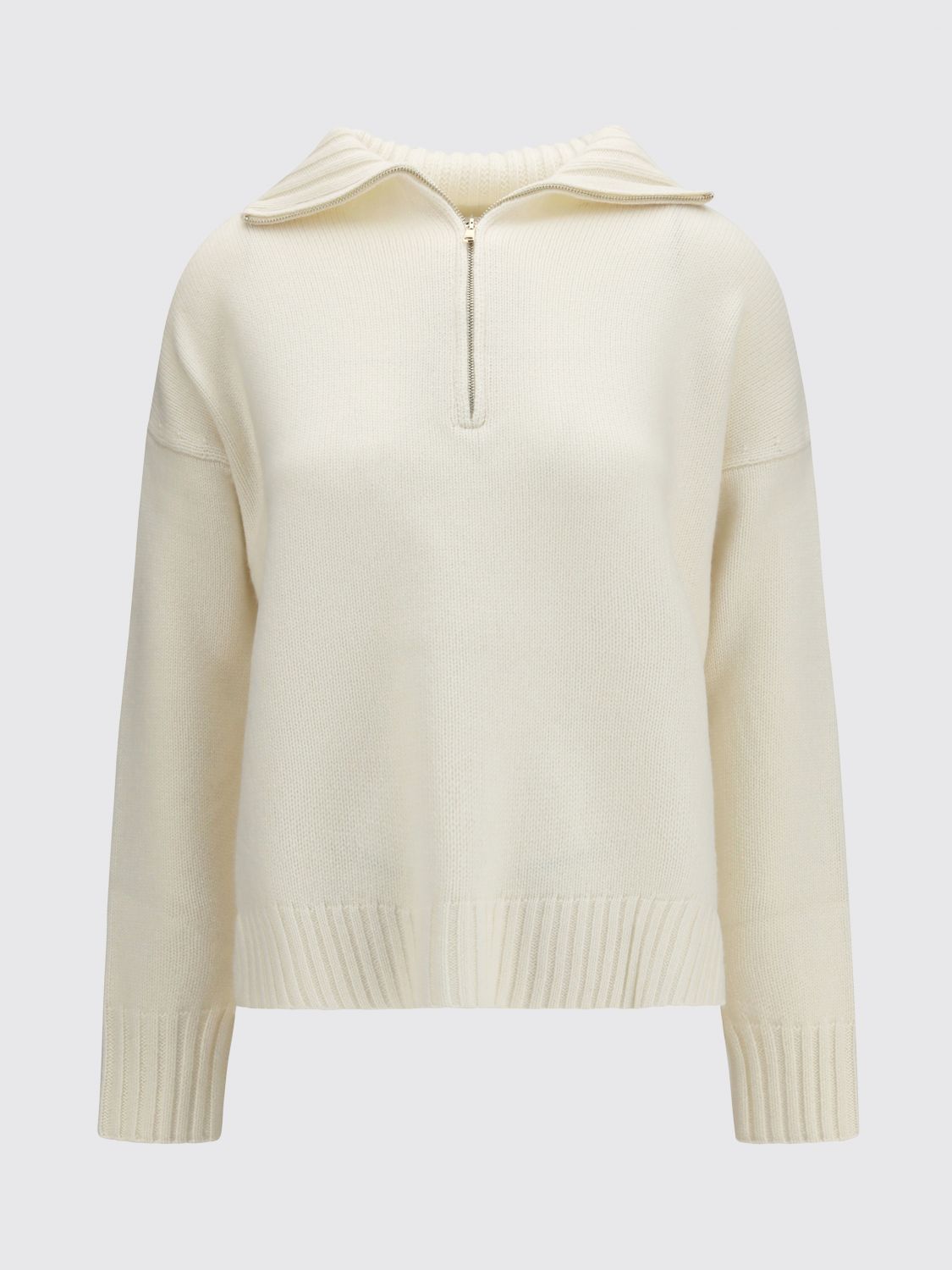Max Mara Women Max Mara Alpaca Blend Jumper With Stand Collar And Half-Zip MAX MARA