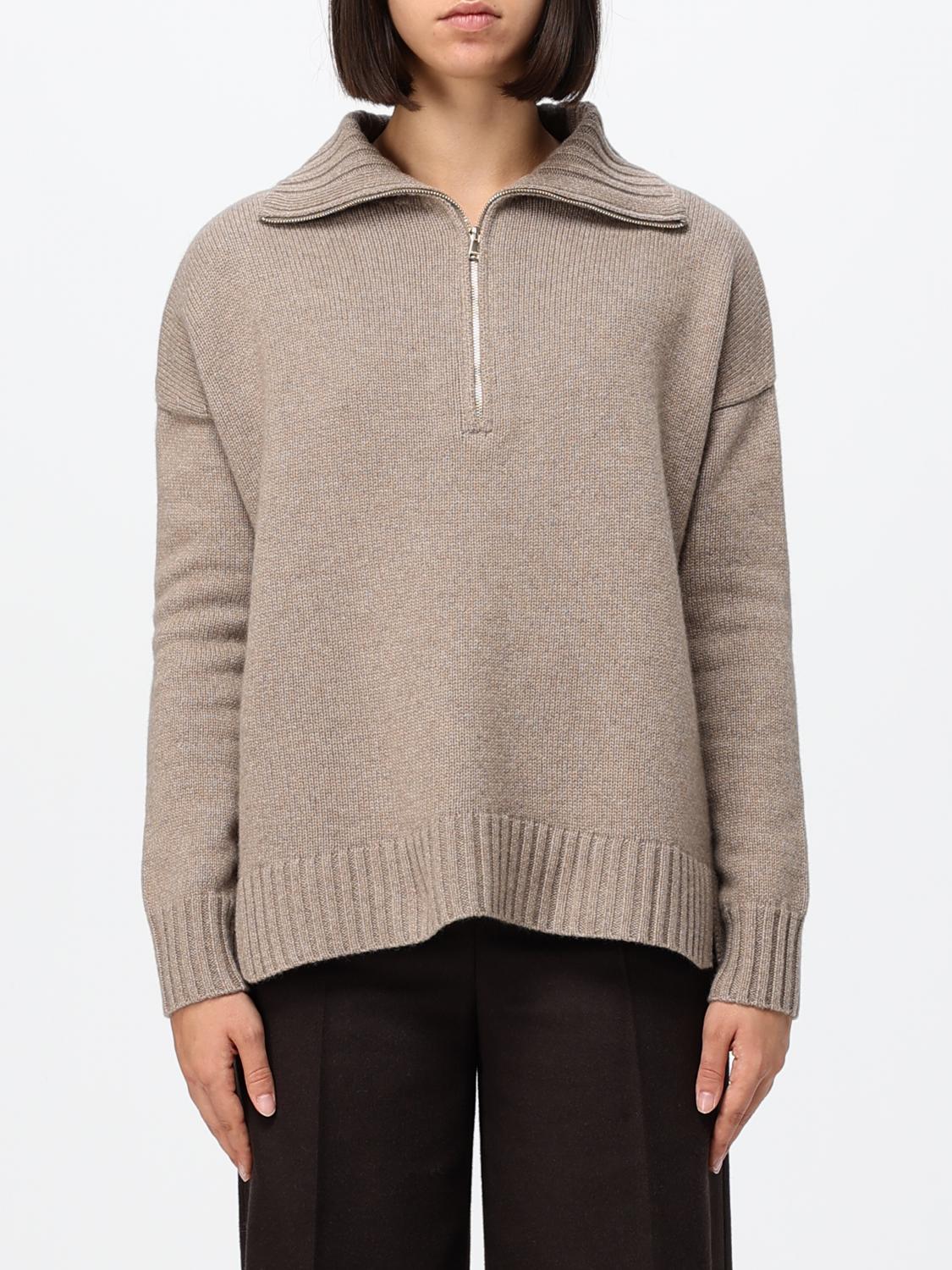 Max Mara Women Max Mara Alpaca Blend Jumper With Stand Collar And Half-Zip MAX MARA