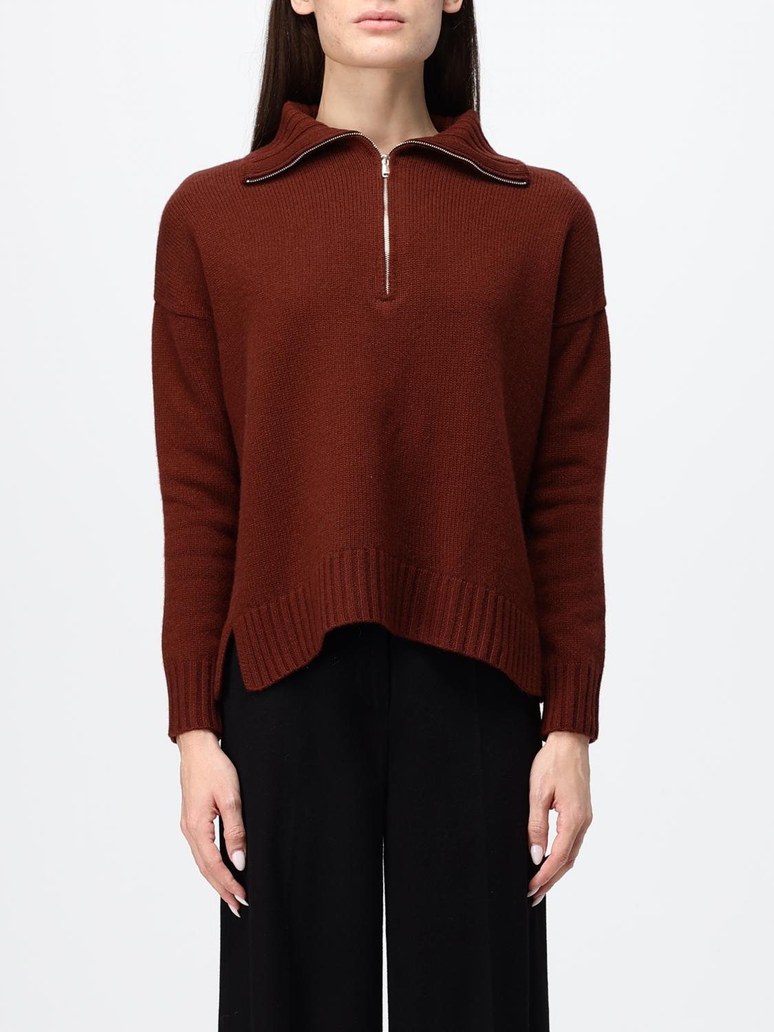 Max Mara Women Max Mara Alpaca Blend Jumper With Stand Collar And Half-Zip MAX MARA