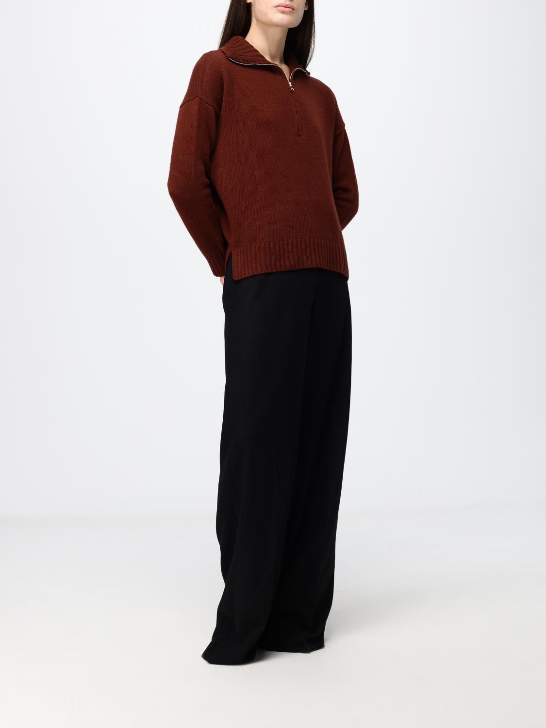 Max Mara Women Max Mara Alpaca Blend Jumper With Stand Collar And Half-Zip MAX MARA