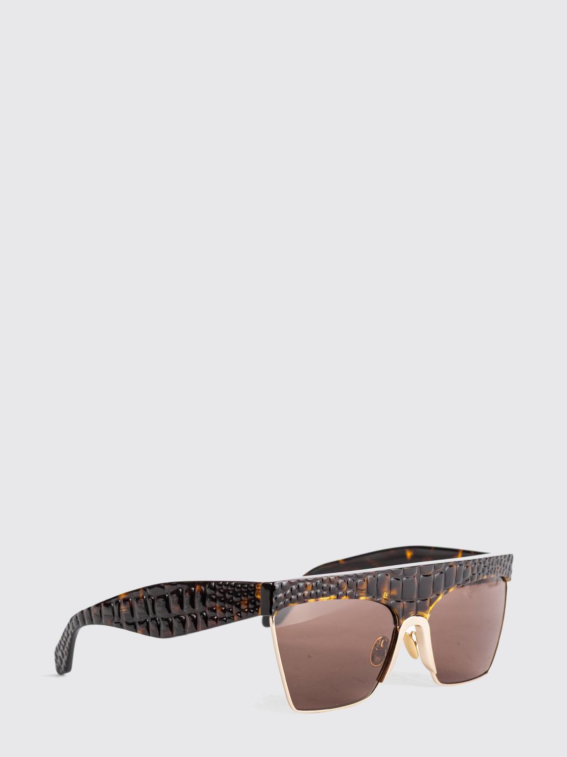 Alai�A Women Alaia Rectangular Acetate Sunglasses With Croc-Effect Pattern ALAIA