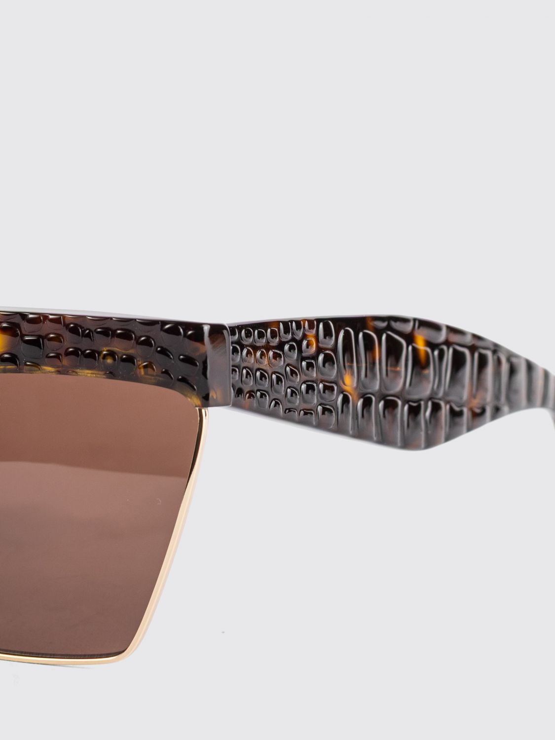 Alai�A Women Alaia Rectangular Acetate Sunglasses With Croc-Effect Pattern ALAIA