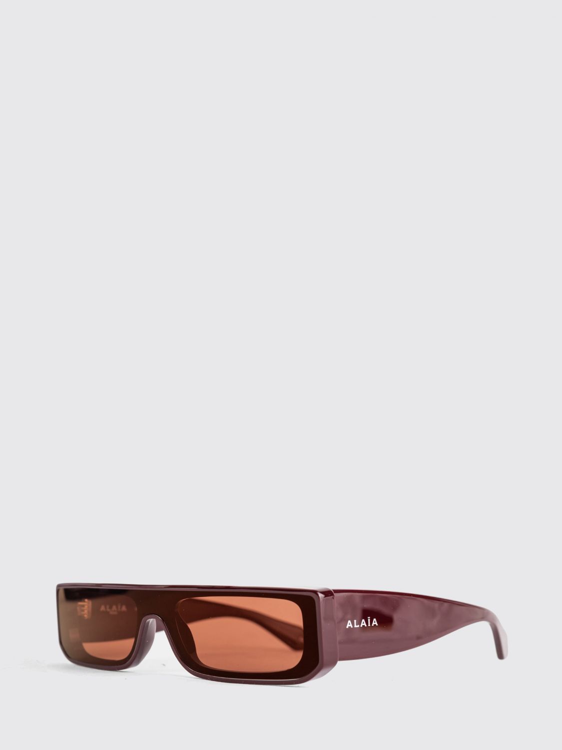 Alai�A Women Alaia Rectangular Acetate Sunglasses With Lettering Logo ALAIA