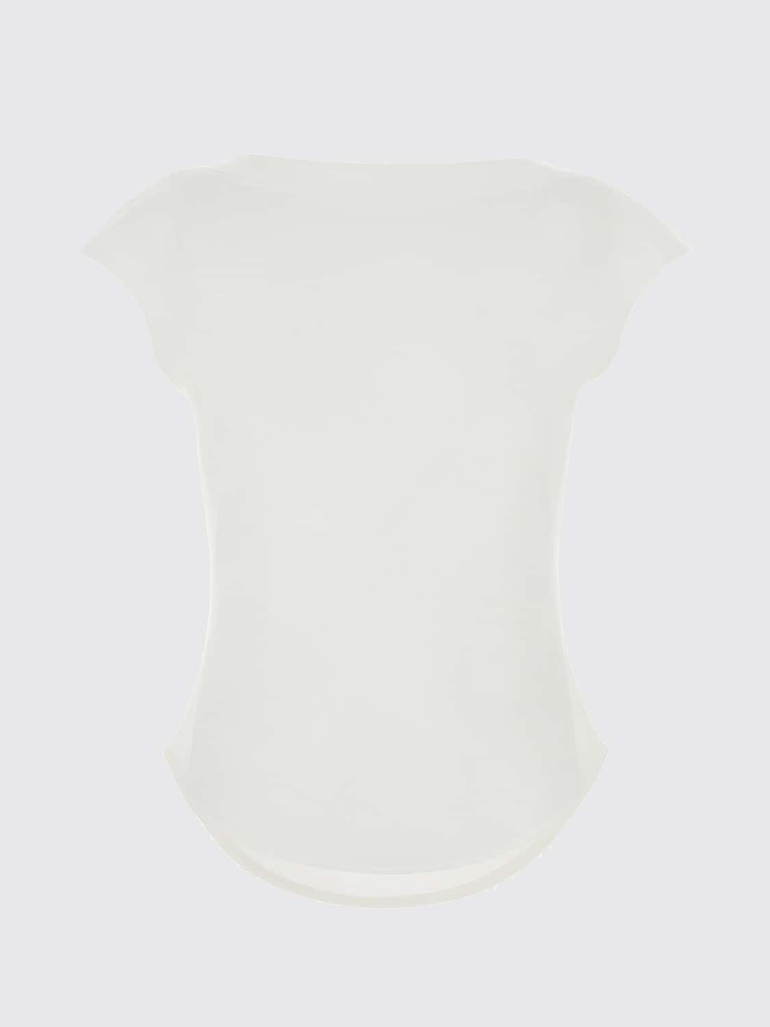 Alaia Women Sleeveless Slim Fit Cotton Blend Top Alaia With A Curved Hem ALAIA