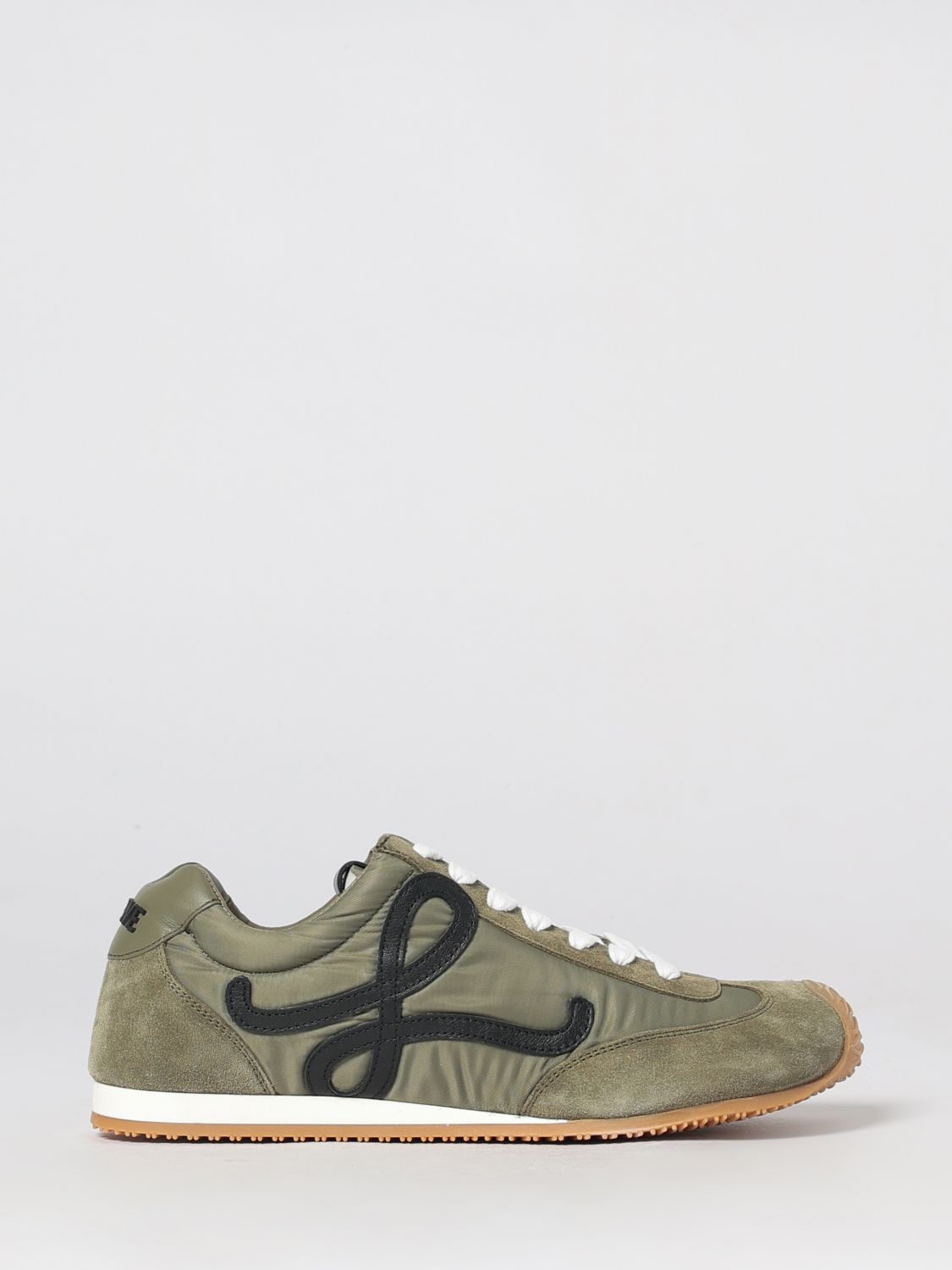 Loewe Men Ballet Runner 2.0 Nylon And Suede Sneakers Loewe With Applied Logo LOEWE