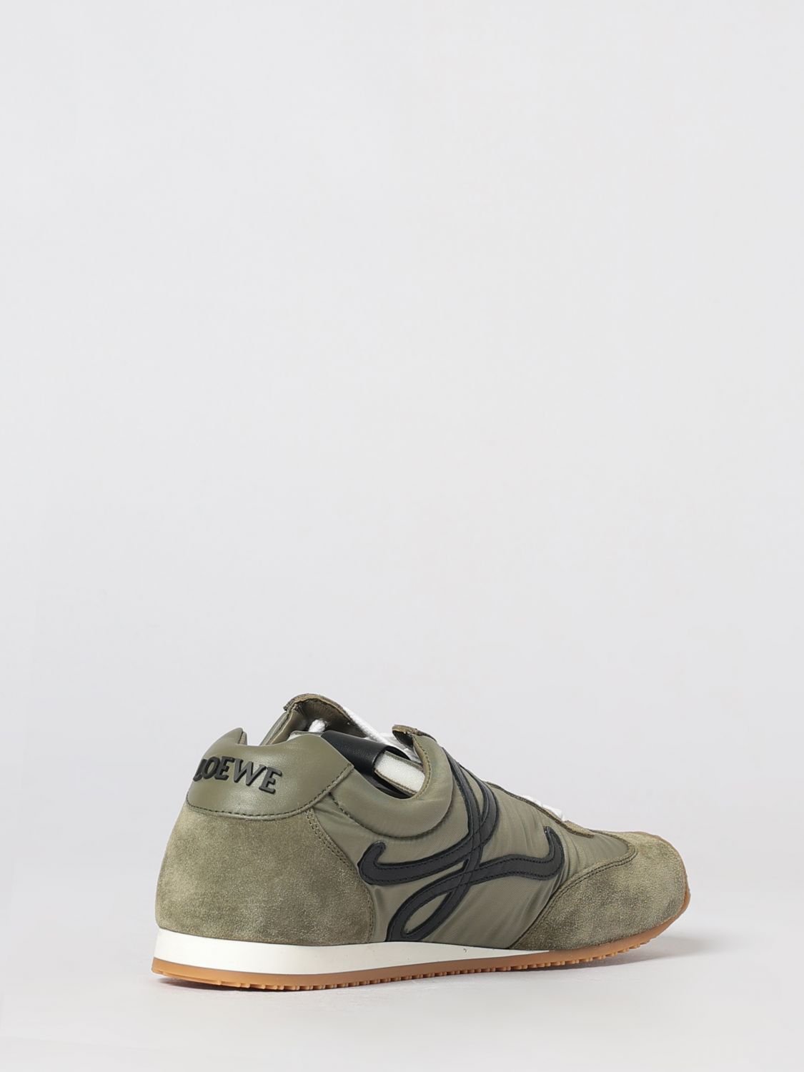Loewe Men Ballet Runner 2.0 Nylon And Suede Sneakers Loewe With Applied Logo LOEWE