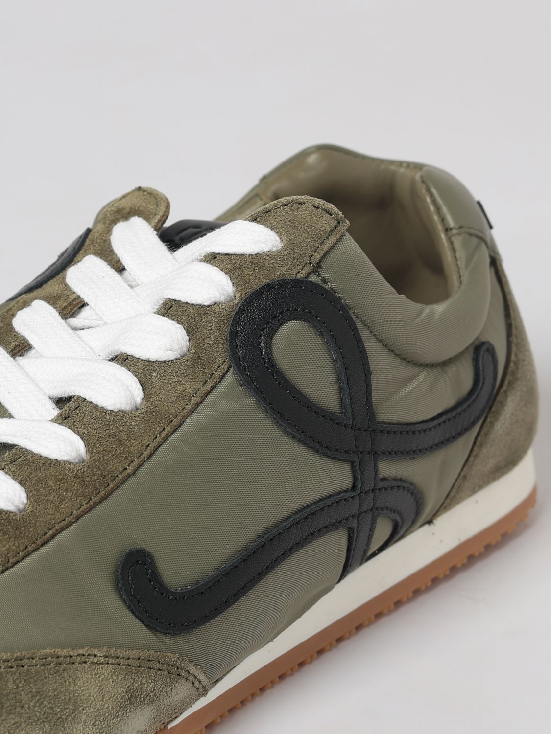 Loewe Men Ballet Runner 2.0 Nylon And Suede Sneakers Loewe With Applied Logo LOEWE