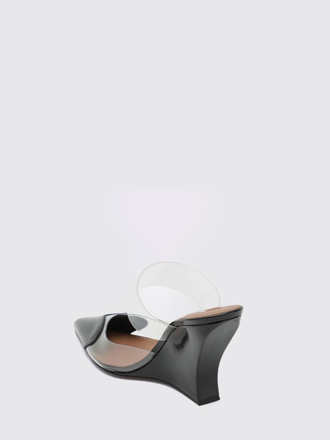 AlaiA Women Le Cå“Ur Alaia Heart-Print Patent Leather High-Heel Mules ALAIA