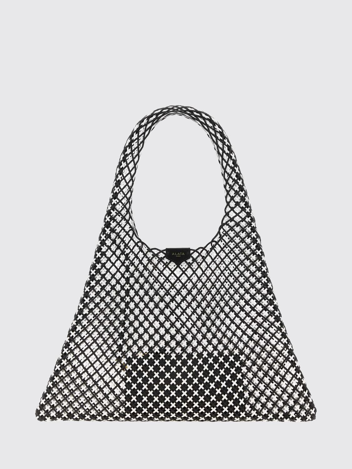 Alaia Women Alaia One Piece Perforated Leather Tote Bag With Inner Pouch ALAIA
