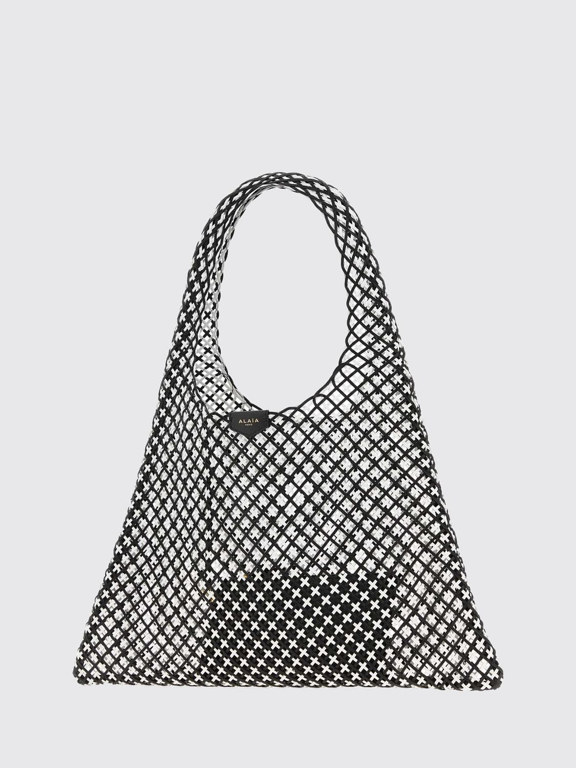 Alaia Women Alaia One Piece Perforated Leather Tote Bag With Inner Pouch ALAIA