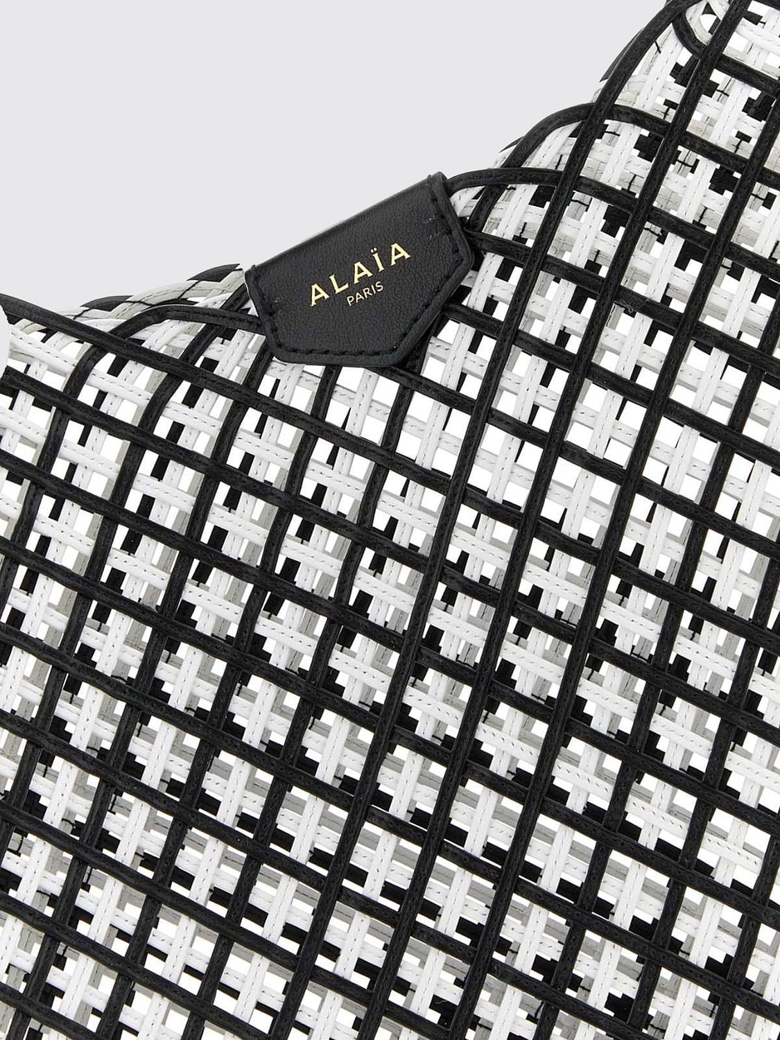 Alaia Women Alaia One Piece Perforated Leather Tote Bag With Inner Pouch ALAIA