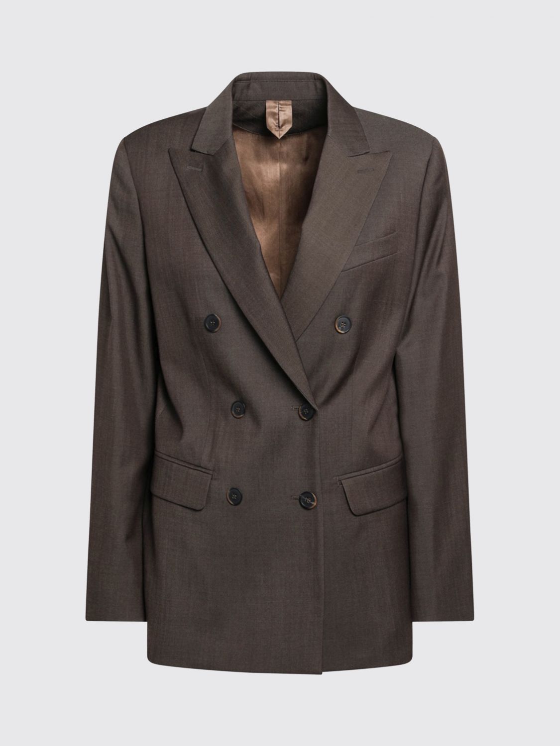 Max Mara Women Double-Breasted Max Mara Blazer In Pure Virgin Wool With Four-Button Closure MAX MARA