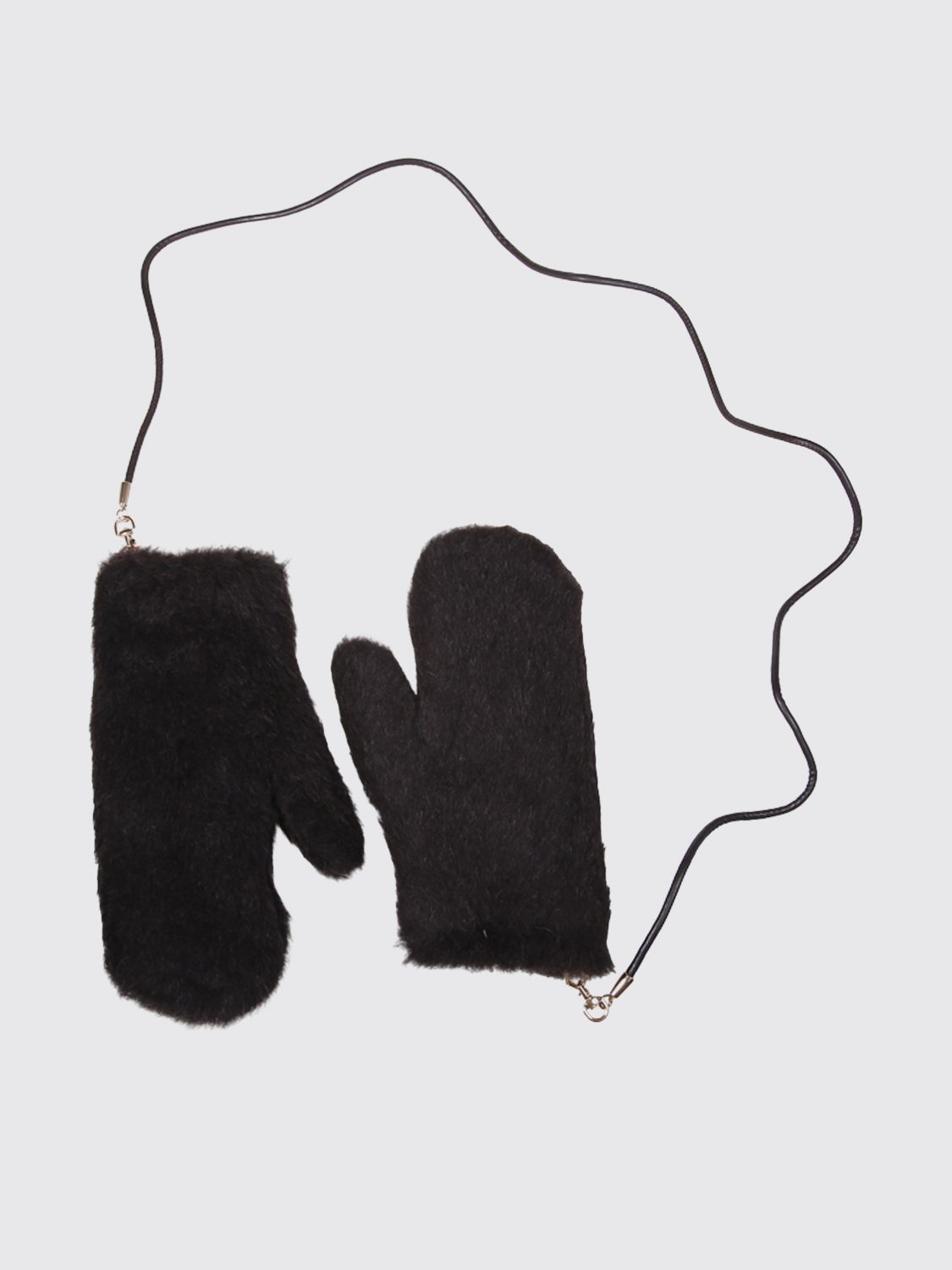 Max Mara Women Max Mara Gloves In A Precious Alpaca And Virgin Wool Blend With Spring Clip MAX MARA