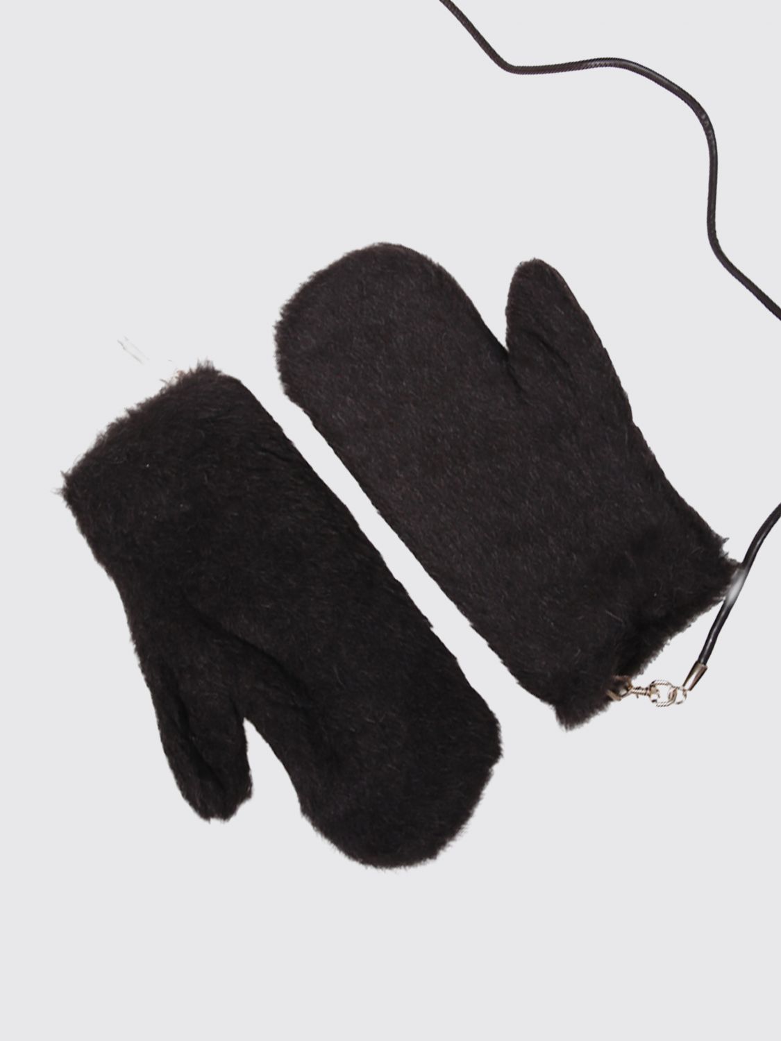 Max Mara Women Max Mara Gloves In A Precious Alpaca And Virgin Wool Blend With Spring Clip MAX MARA