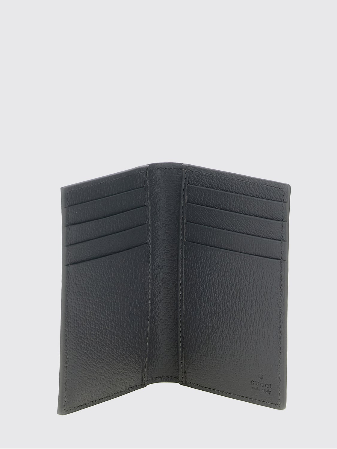 Gucci Men Bifold Card Holder Gucci In Gg Supreme Canvas With Leather Details GUCCI