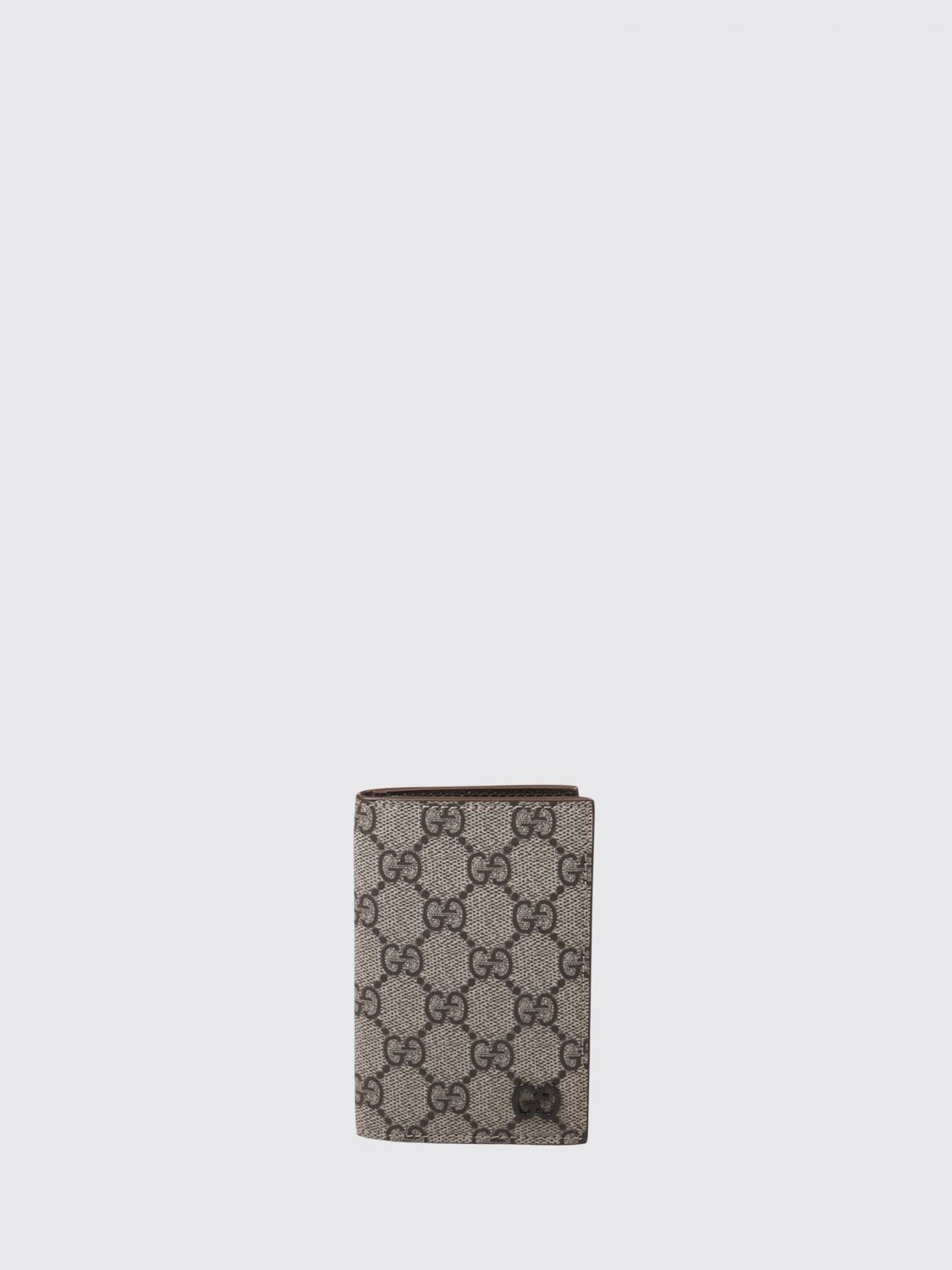 Gucci Men Bifold Card Holder Gucci In Gg Supreme Canvas With Leather Details GUCCI