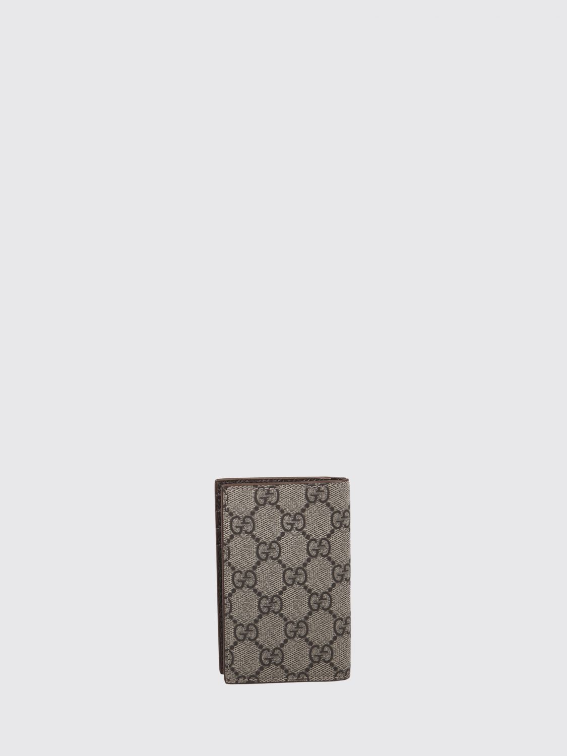 Gucci Men Bifold Card Holder Gucci In Gg Supreme Canvas With Leather Details GUCCI
