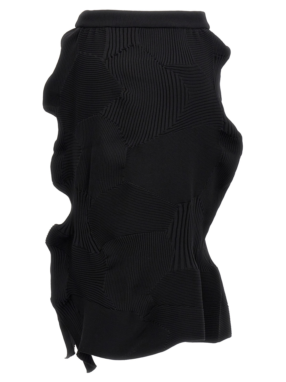 Issey Miyake Women Black 'Kone Kone' Skirt ISSEY MIYAKE