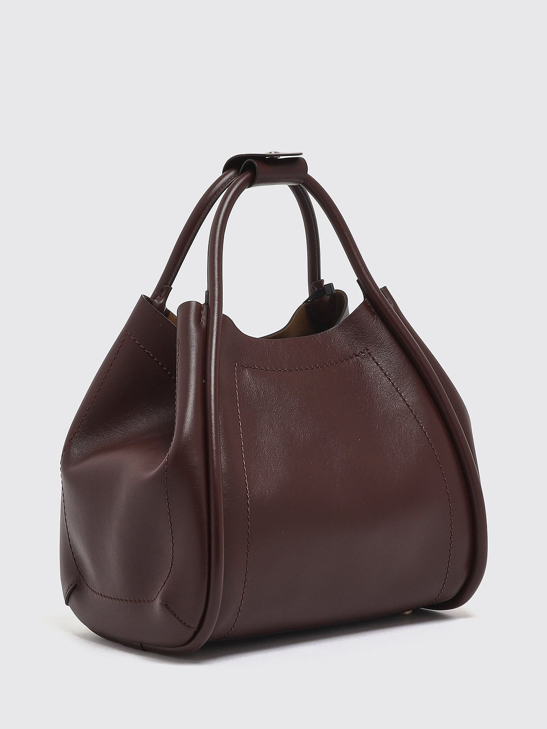 Max Mara Women Marins Smooth Leather Handbag Max Mara With Double Handle MAX MARA