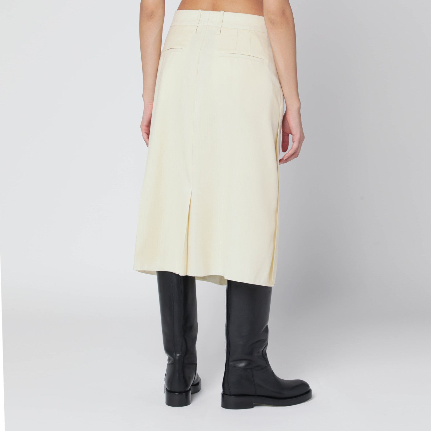 Jil Sander Vanilla-Coloured Wool Skirt Women JIL SANDER