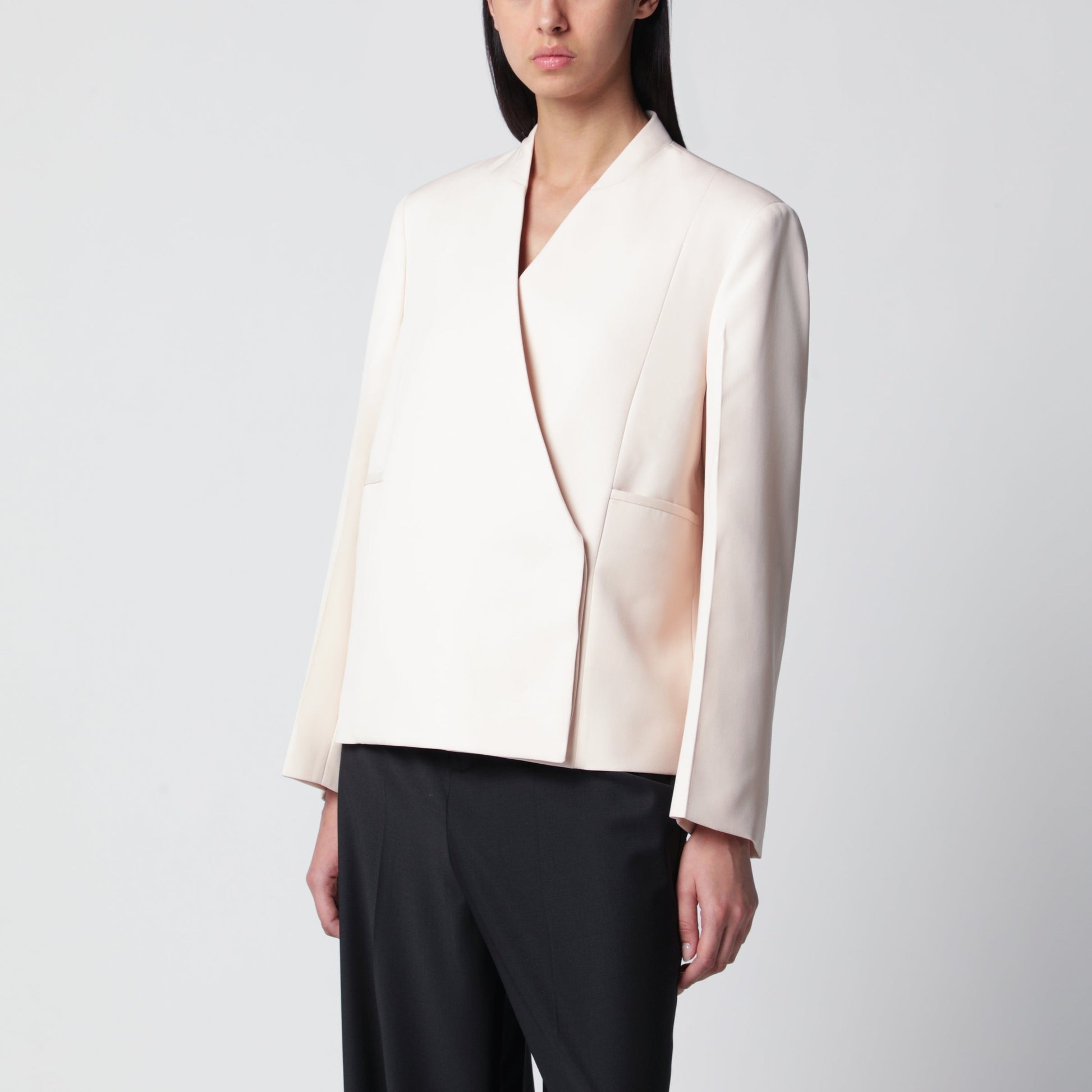 Jil Sander Wool Blazer In Toile Women JIL SANDER