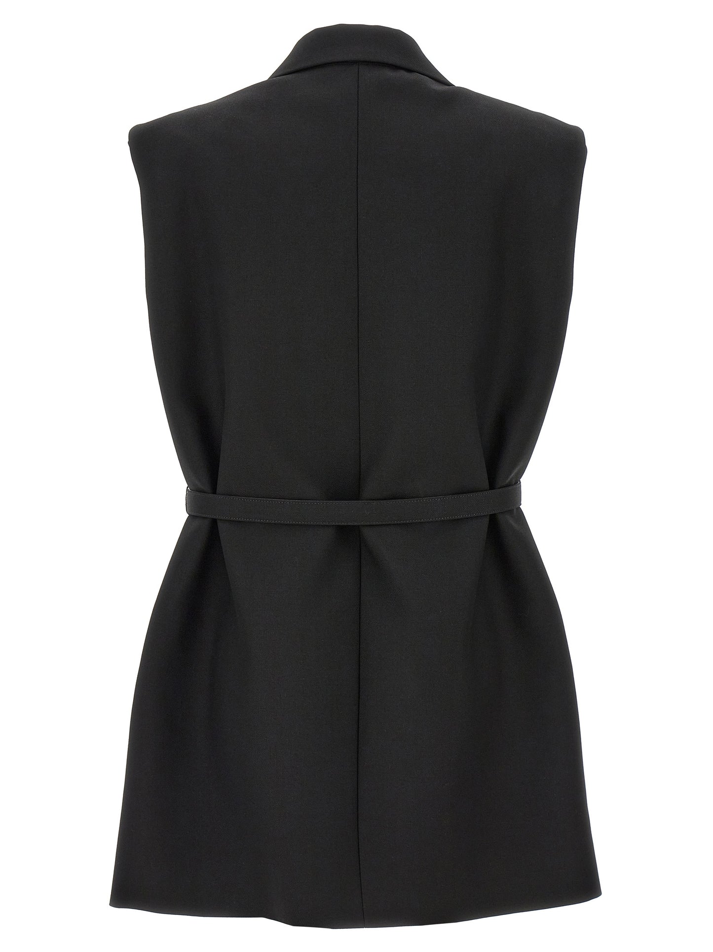 Jil Sander Women Belt Wool Vest JIL SANDER