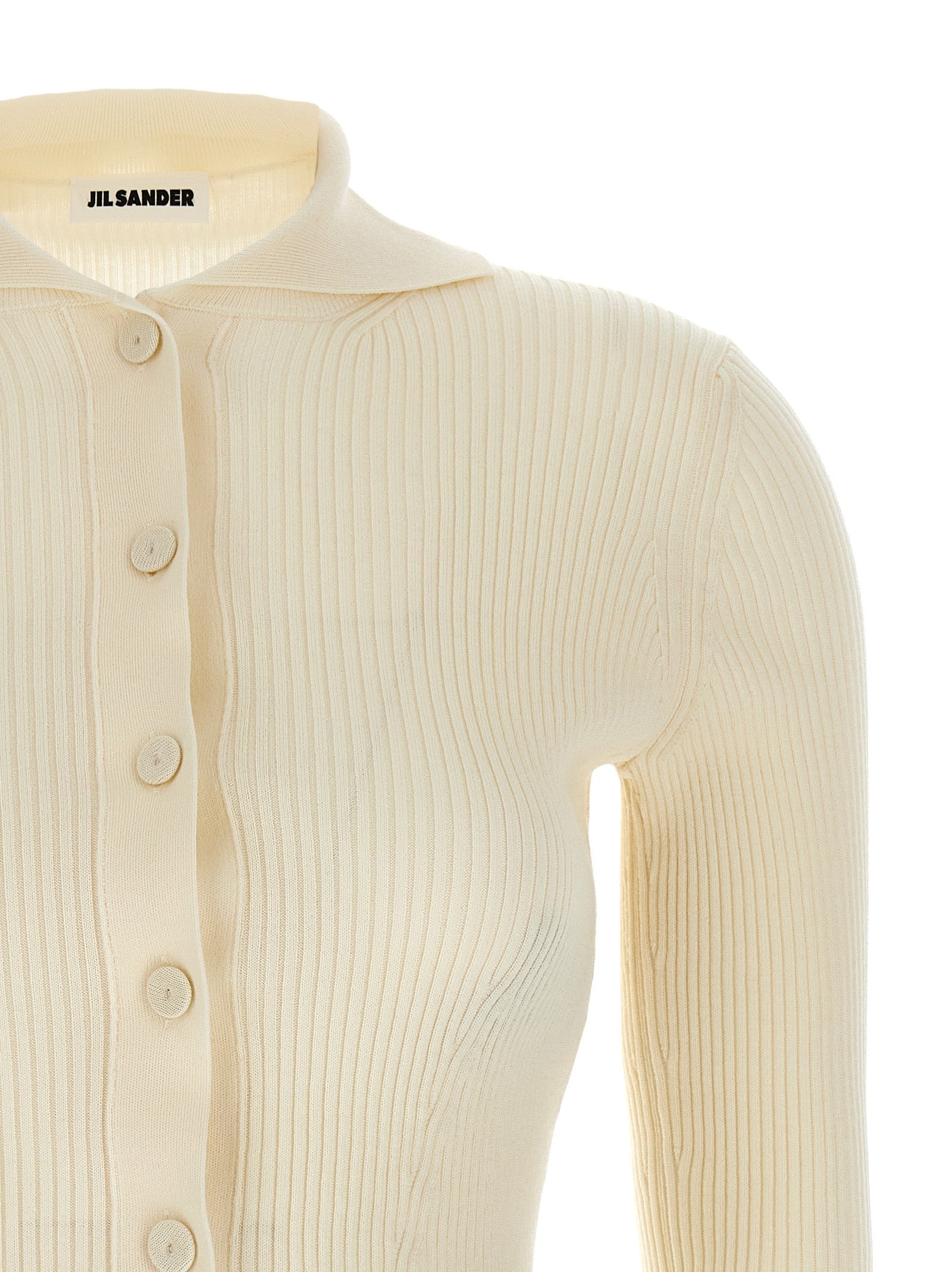 Jil Sander Women Ribbed Cardigan JIL SANDER