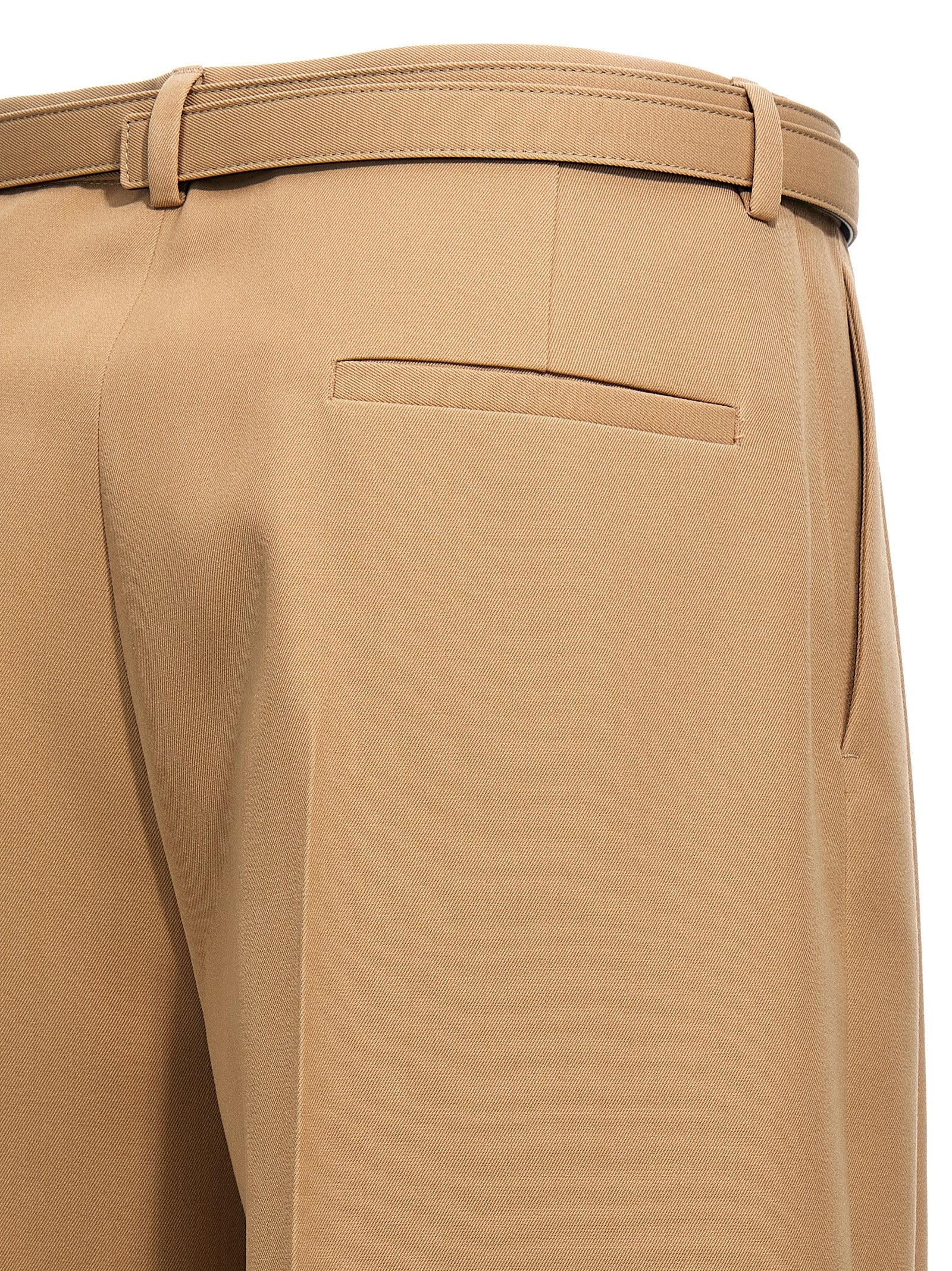 Jil Sander Women Gabardine Belt Pants JIL SANDER