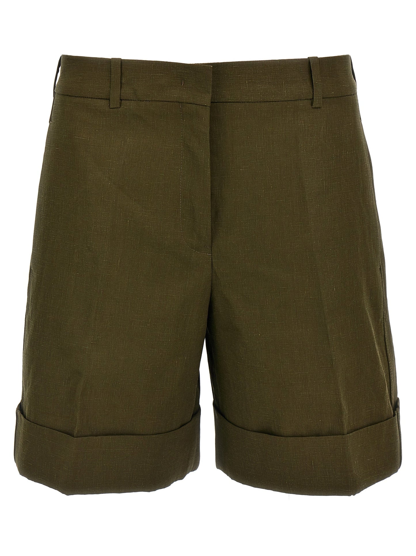 Jil Sander Women Linen Bermuda Shorts JIL SANDER