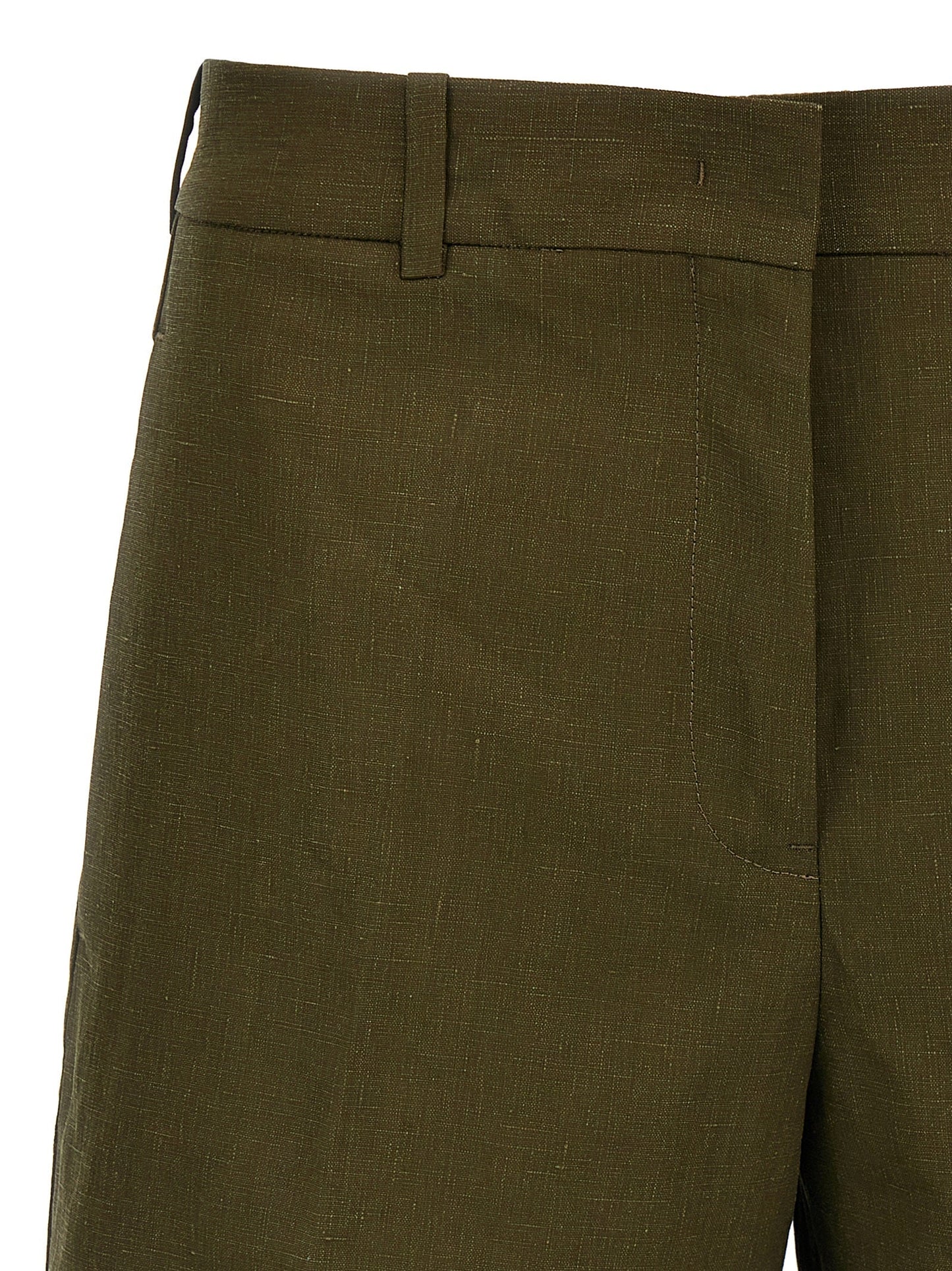 Jil Sander Women Linen Bermuda Shorts JIL SANDER