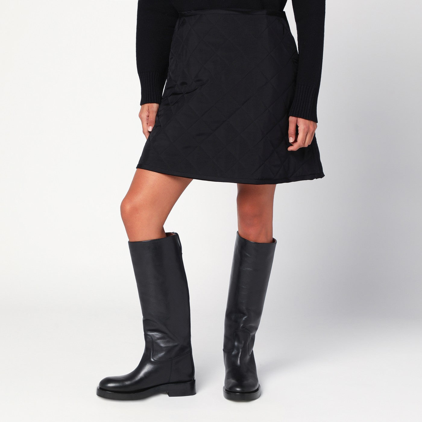 Jil Sander Black Quilted Skirt Women JIL SANDER