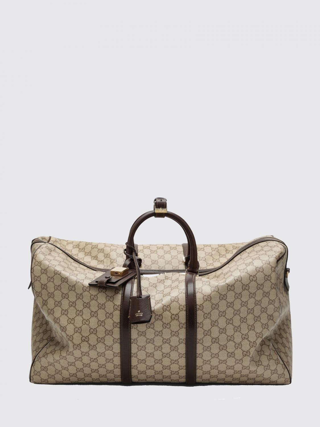 Gucci Men Gg Supreme Monogram Travel Bag Gucci With Detachable Shoulder Strap GUCCI