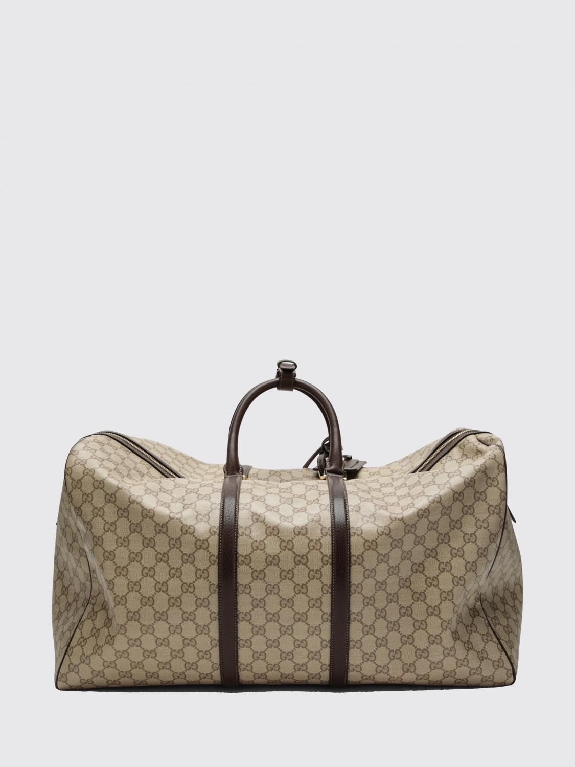 Gucci Men Gg Supreme Monogram Travel Bag Gucci With Detachable Shoulder Strap GUCCI