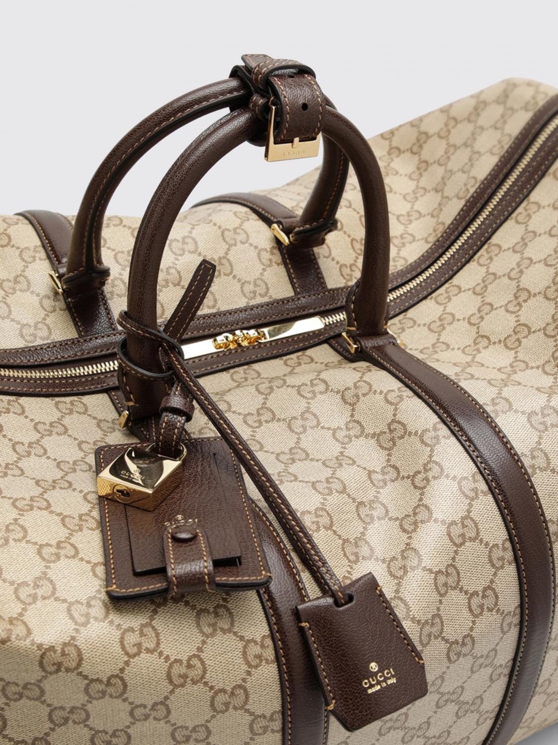 Gucci Men Gg Supreme Monogram Travel Bag Gucci With Detachable Shoulder Strap GUCCI