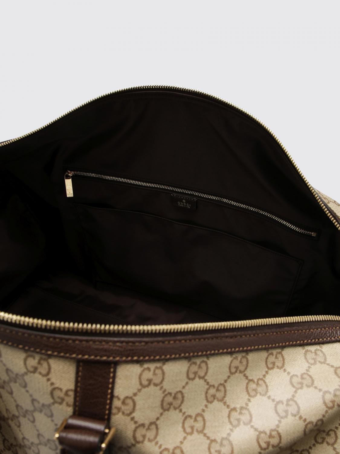 Gucci Men Gg Supreme Monogram Travel Bag Gucci With Detachable Shoulder Strap GUCCI