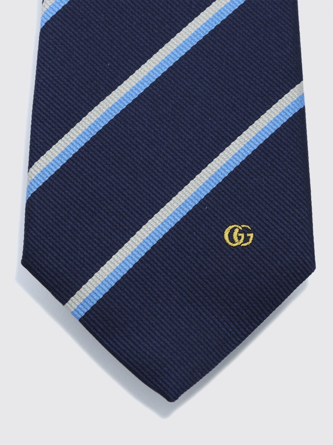 Gucci Men Multicolour Striped Gg Silk Tie Gucci GUCCI