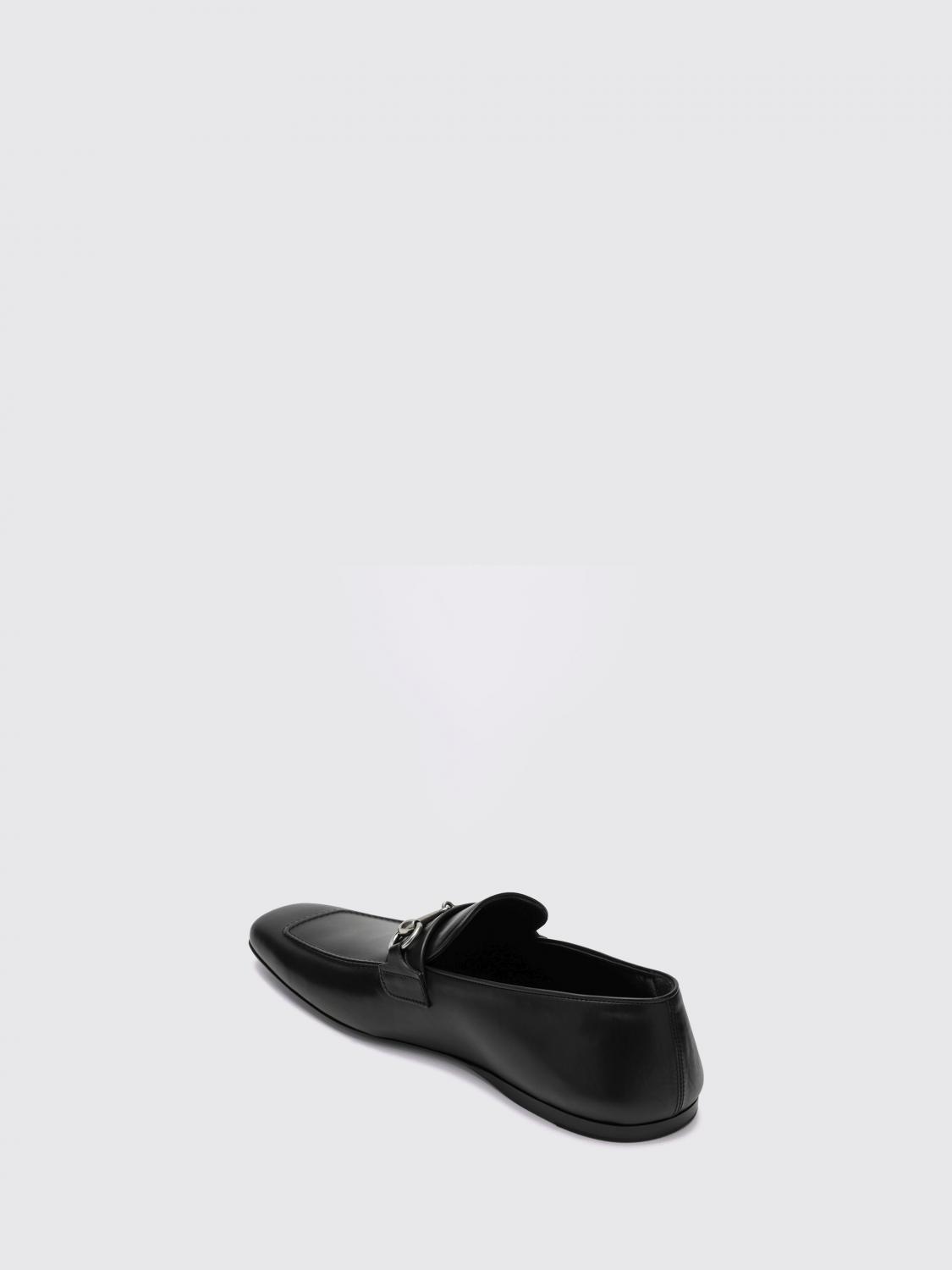 Gucci Men Calfskin Leather Loafers Gucci With Horsebit Detail And Squared Toe GUCCI