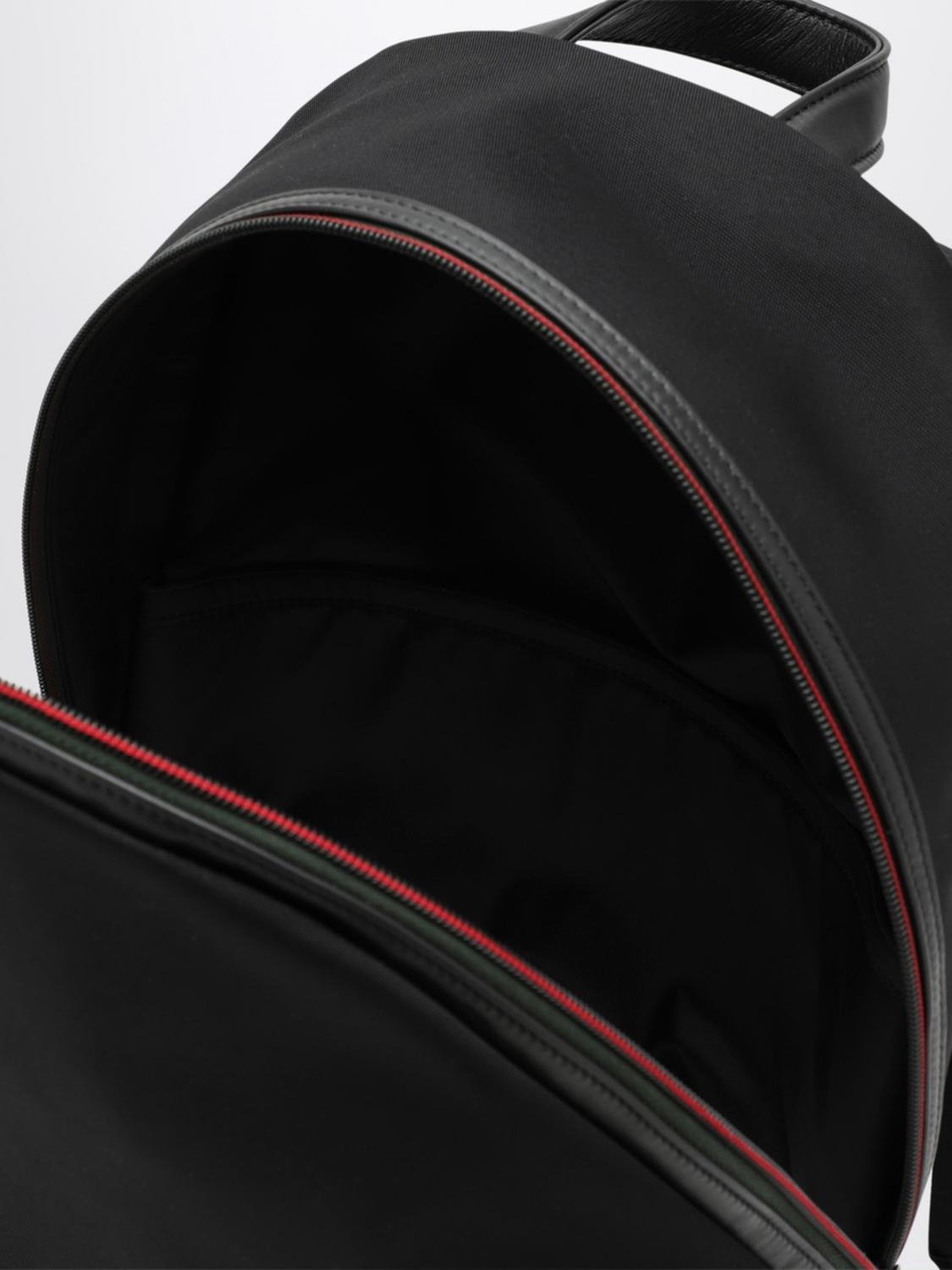 Gucci Men Essence Nylon Backpack Gucci With External Pocket And Adjustable Straps GUCCI