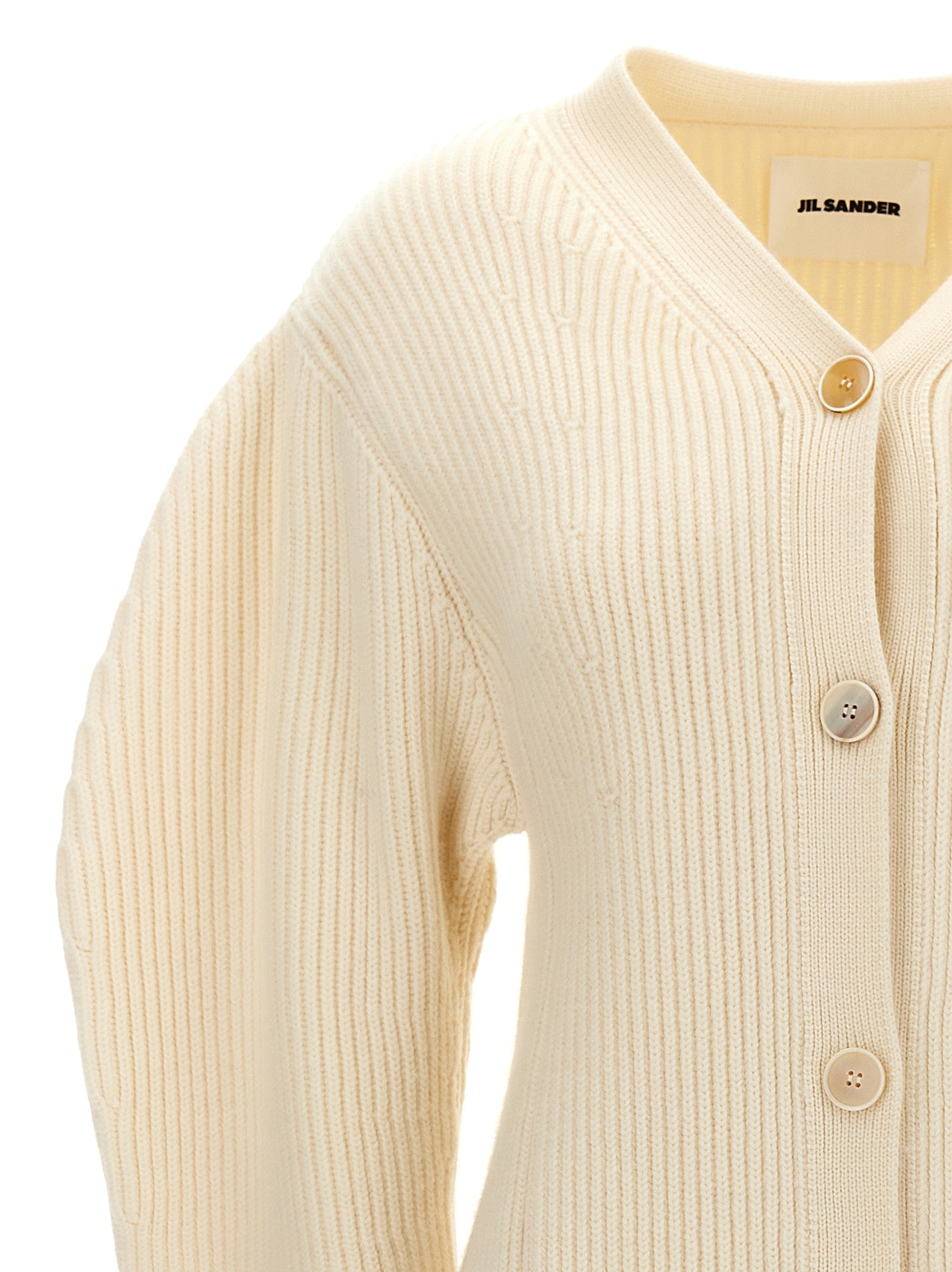 Jil Sander Women Ribbed Cardigan JIL SANDER