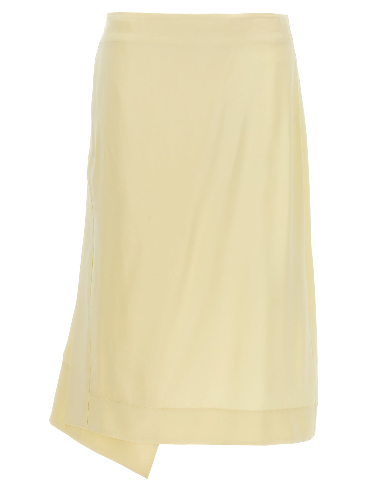 Jil Sander Women Satin Skirt With Side Slit JIL SANDER