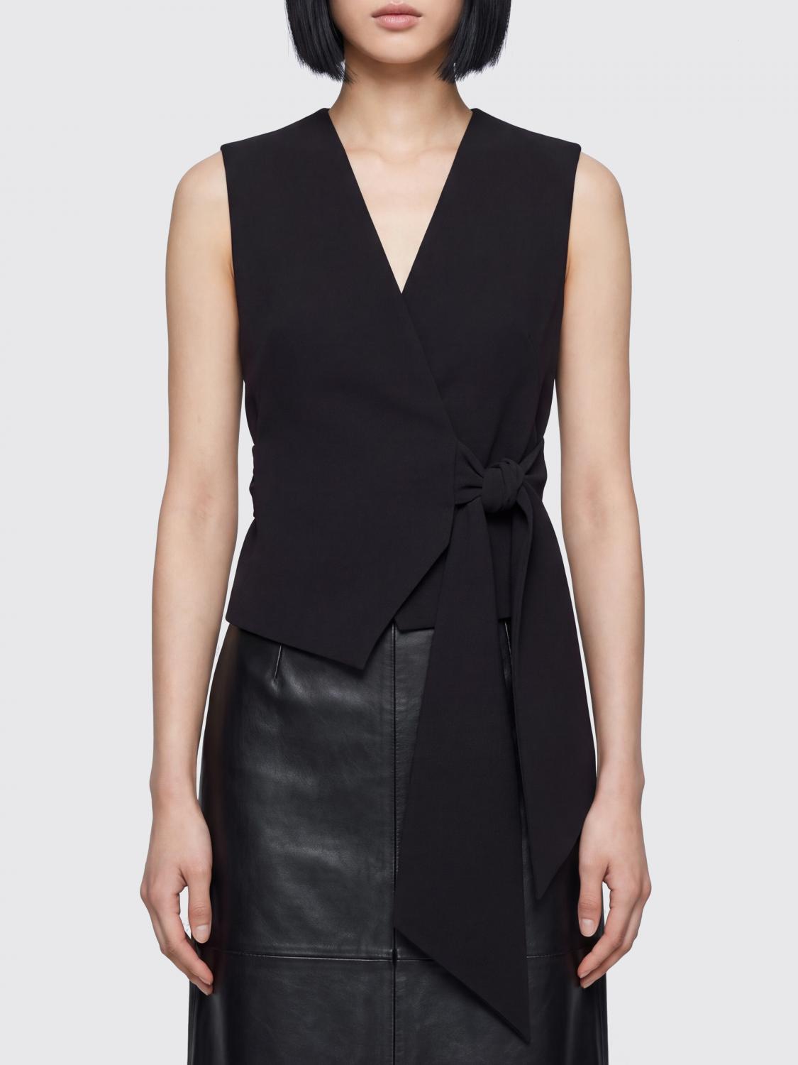 Max Mara Women Asymmetric Wrap-Style Tailored Vest Max Mara With Tie Fastening MAX MARA