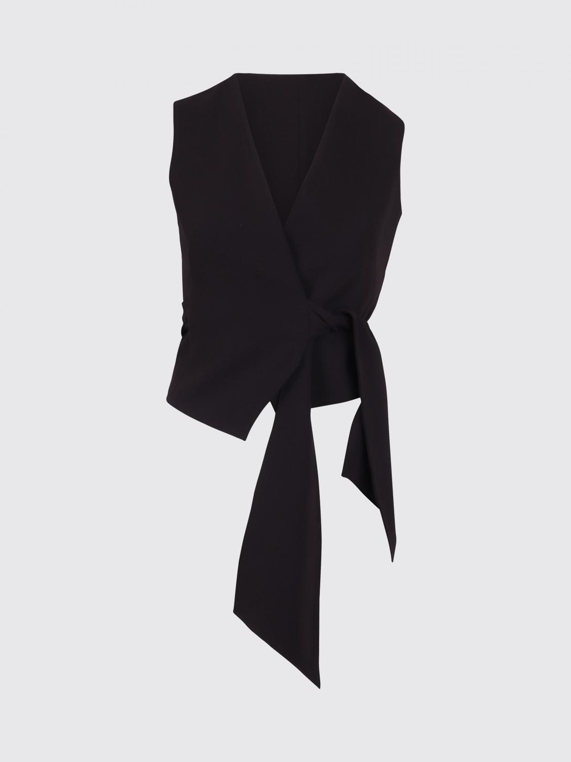 Max Mara Women Asymmetric Wrap-Style Tailored Vest Max Mara With Tie Fastening MAX MARA