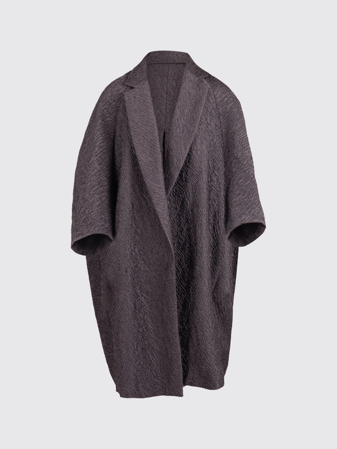 Max Mara Women Knee-Length Double-Breasted Wool Blend Coat Max Mara With Short Sleeves MAX MARA